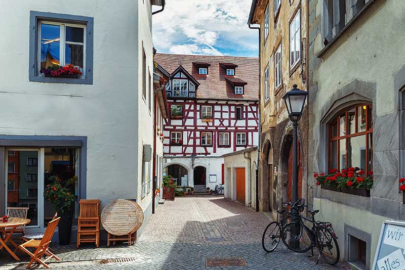 Altstadt Konstanz, Niederburg, alte Gassen, Mittelalter